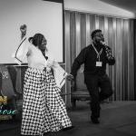 A unified praise in progress...Exhorter Tyronda Jones &  Elder Nakia Smith