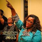 Elder Diana Casteel and Sister Tonia enjoying Friday Night services as Prophetess Linda Roark ministers