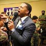 Elder Braggs ministering in the 2016 Conference.